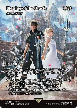 Blessing of the Oracle - Akroma's Will (Showcase) (021) Foil - FINAL FANTASY: Through the Ages