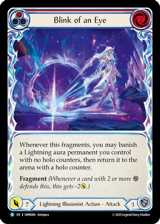 Blink of an Eye (OMN006) Rainbow Foil - Omens of the Third Age