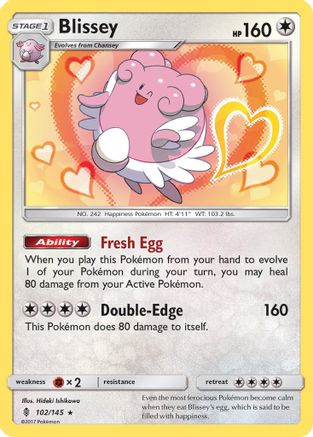 Blissey (102) Reverse Holofoil - Guardians Rising
