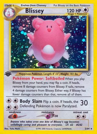 Blissey (2) (1st Edition) Holofoil - Neo Revelation