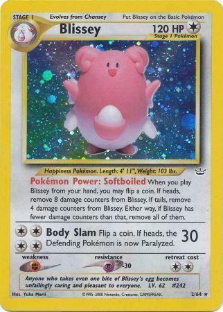 Blissey (2) (Unlimited) Holofoil - Neo Revelation