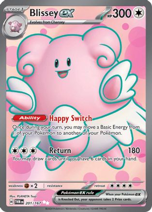 Blissey ex (Full Art) (201) Holofoil - Twilight Masquerade