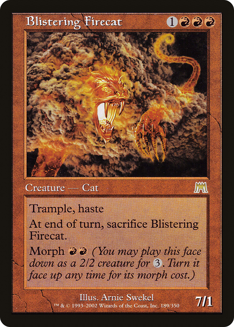 Blistering Firecat (189) Foil - Onslaught