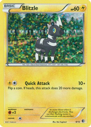 Blitzle (6) Holofoil - McDonalds Promos 2011