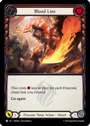 Blood Line (Red) (HNT063) Rainbow Foil - The Hunted