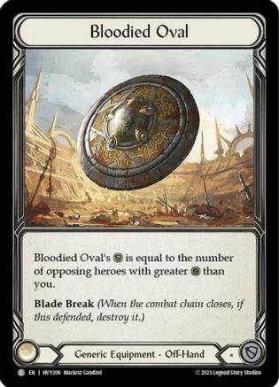 Bloodied Oval (HVY206) - Heavy Hitters