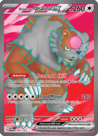 Bloodmoon Ursaluna ex (Full Art) (202) Holofoil - Twilight Masquerade