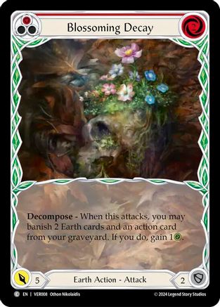 Blossoming Decay (Red) (Extended Art) (VER008) - Blitz Deck: Rosetta - Verdance