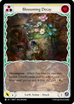 Blossoming Decay (Yellow) (Extended Art) (VER017) - Blitz Deck: Rosetta - Verdance