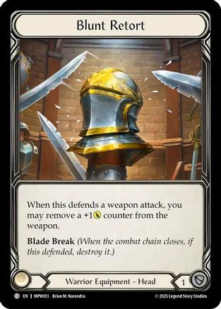 Blunt Retort (MPW013) Cold Foil - Mastery Pack Warrior