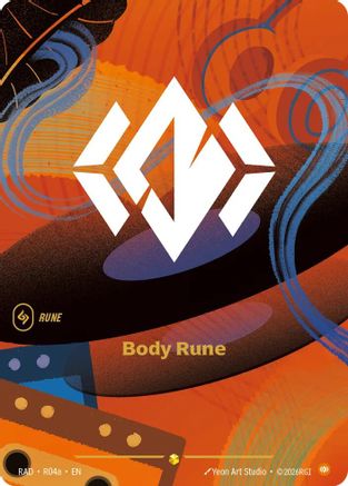 Body Rune (Alternate Art) (R04a) Foil - Radiance