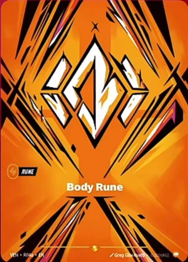 Body Rune (Alternate Art) (R04a) Foil - Vendetta