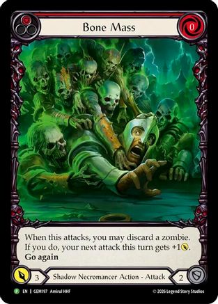 Bone Mass (Micro Text) (GEM197) Rainbow Foil - GEM Pack