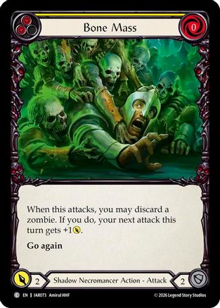 Bone Mass (Yellow) (IAR073) Rainbow Foil - Usurp the Shadow Throne