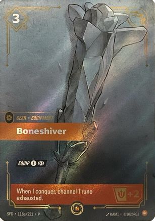 Boneshiver (Participation Promo) (118a) Foil - Riftbound Promotional Cards