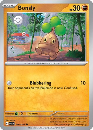 Bonsly (110) - Obsidian Flames