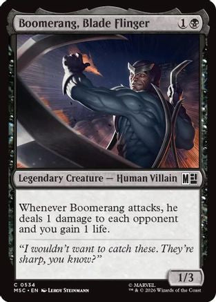 Boomerang, Blade Flinger (534) Foil - Commander: Marvel Super Heroes