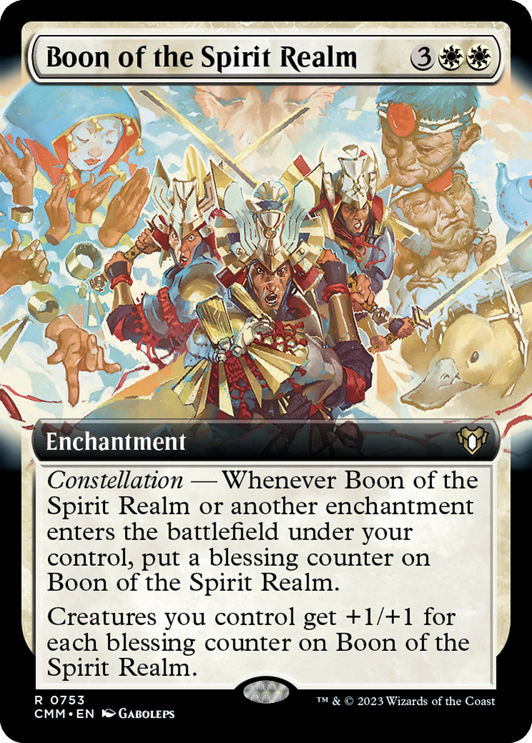 Boon of the Spirit Realm (Extended Art) (753) Foil - Commander Masters