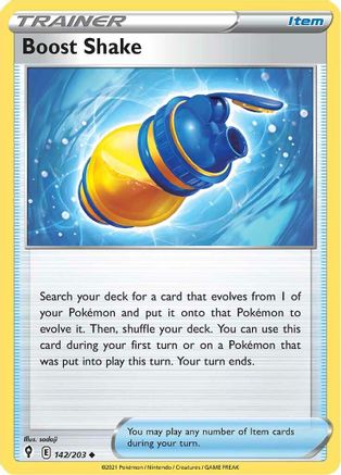 Boost Shake (142) Reverse Holofoil - Evolving Skies
