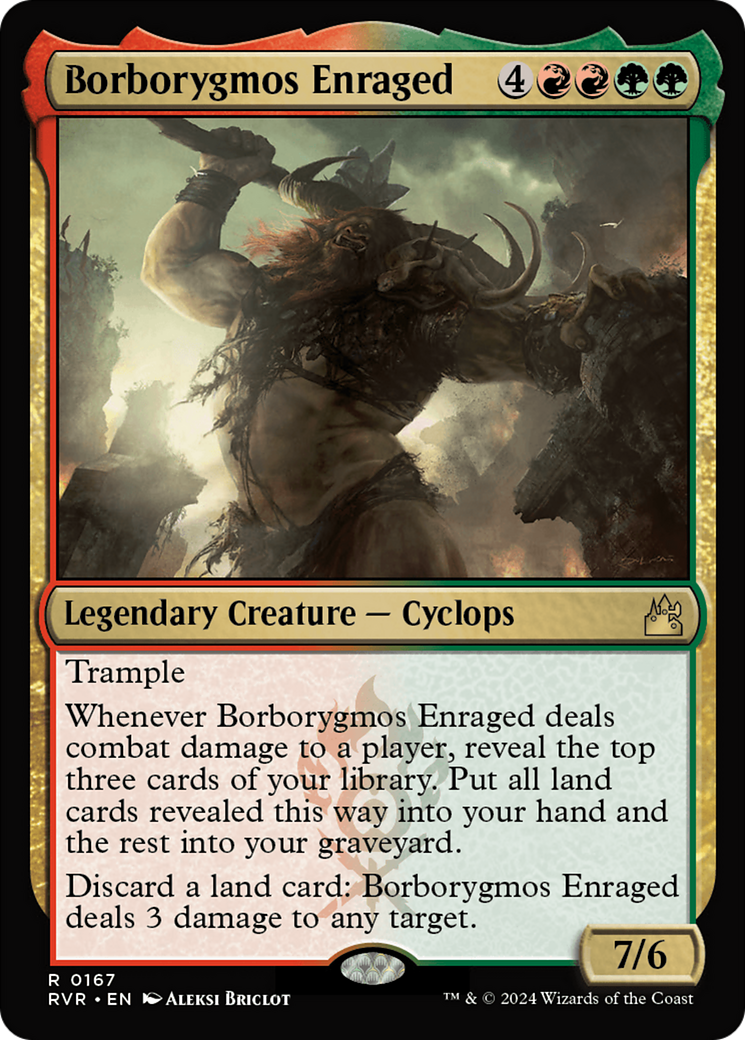 Borborygmos Enraged (167) Foil - Ravnica Remastered