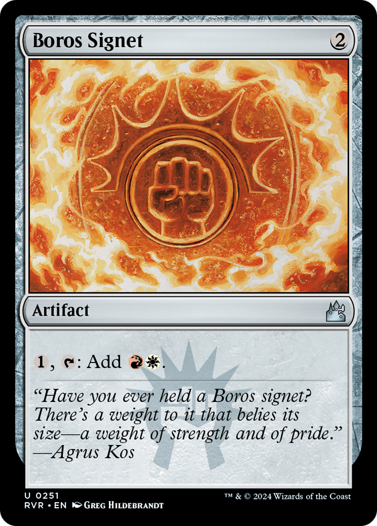 Boros Signet (251) Foil - Ravnica Remastered