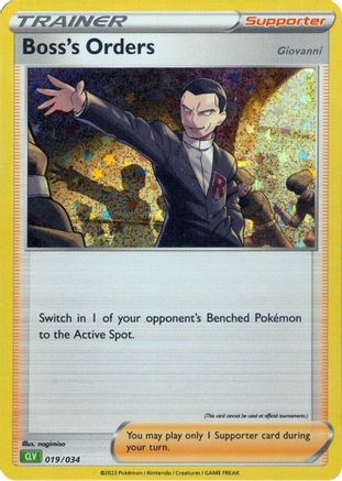 Boss's Orders (CLV) (19) Holofoil - Trading Card Game Classic