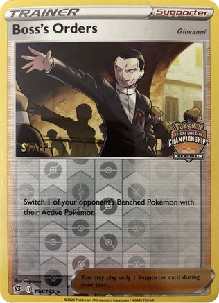 Boss's Orders (Regional Championships) [Staff] (154) Reverse Holofoil - Rebel Clash