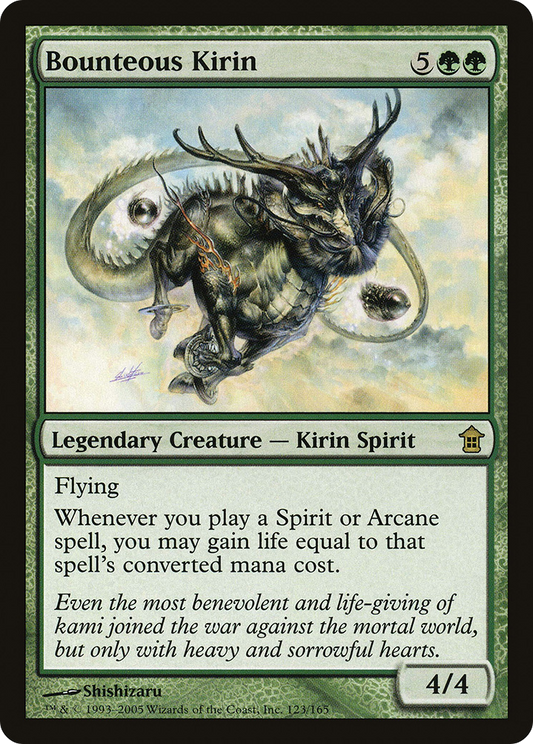 Bounteous Kirin (123) Foil - Saviors of Kamigawa