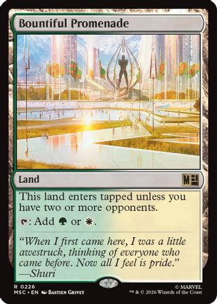 Bountiful Promenade (226) Surge Foil - Commander: Marvel Super Heroes