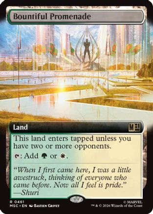 Bountiful Promenade (Extended Art) (461) - Commander: Marvel Super Heroes