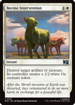 Bovine Intervention (123) - Commander: Marvel Super Heroes