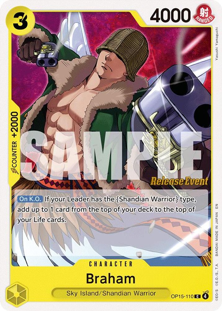 Braham (OP15-110) Release Event Cards