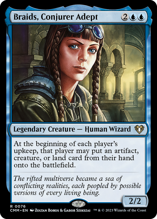 Braids, Conjurer Adept (076) - Commander Masters