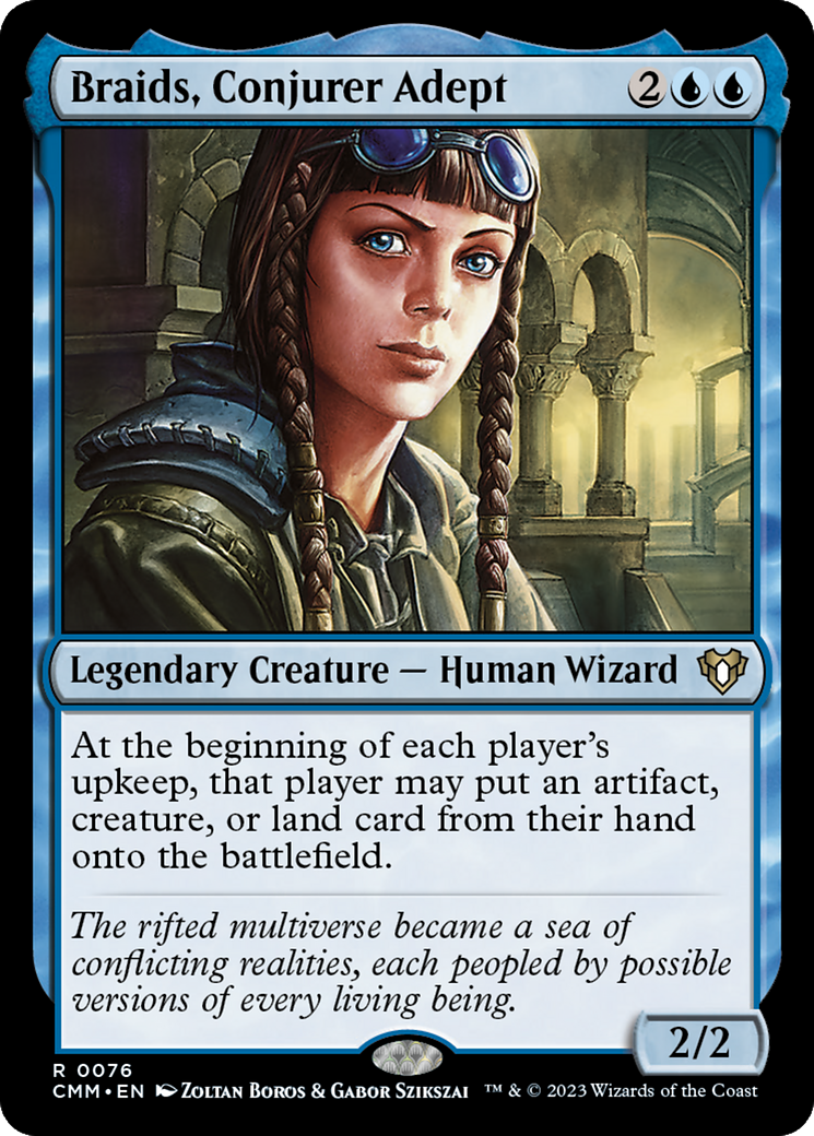 Braids, Conjurer Adept (076) Foil - Commander Masters
