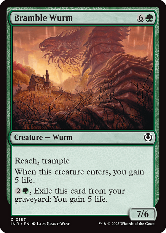 Bramble Wurm (187) Foil - Innistrad Remastered
