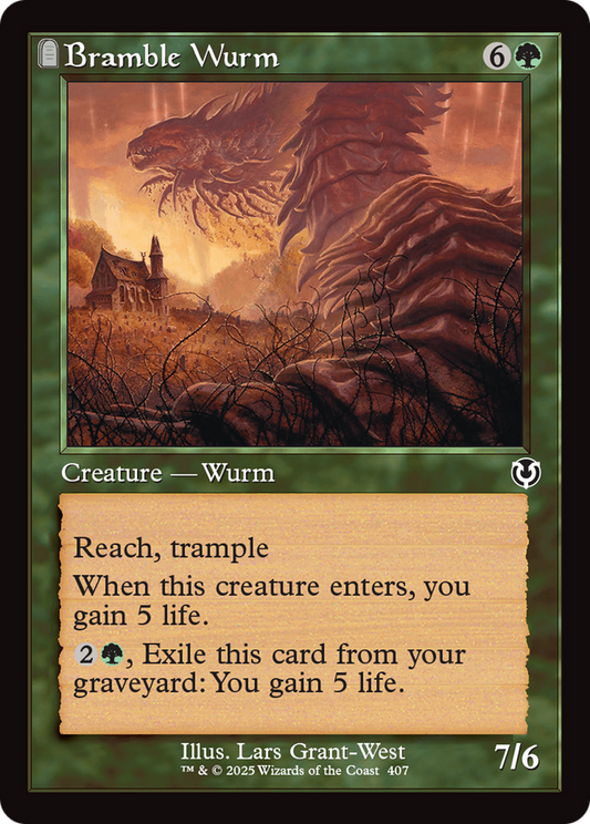 Bramble Wurm (Retro) (407) Foil - Innistrad Remastered