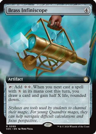 Brass Infiniscope (Extended Art) (099) - Commander: Secrets of Strixhaven
