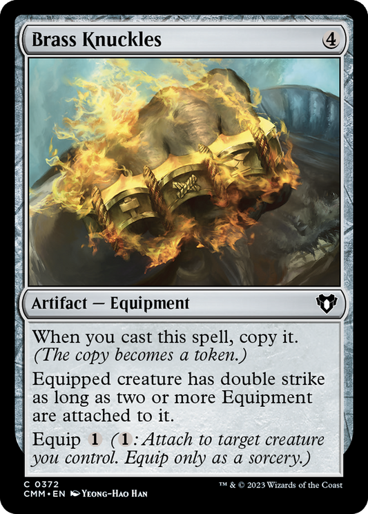 Brass Knuckles (372) Foil - Commander Masters