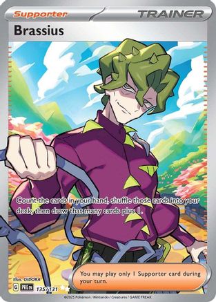 Brassius (Full Art) (135) Holofoil - Prismatic Evolutions