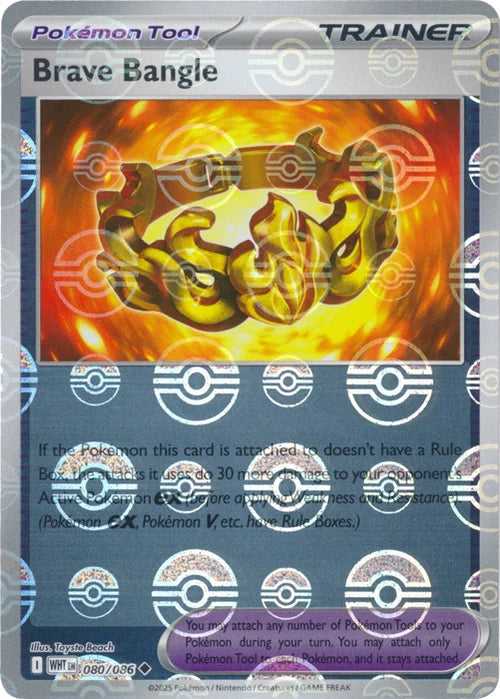Brave Bangle (Poke Ball Pattern) (80) Reverse Holofoil - White Flare