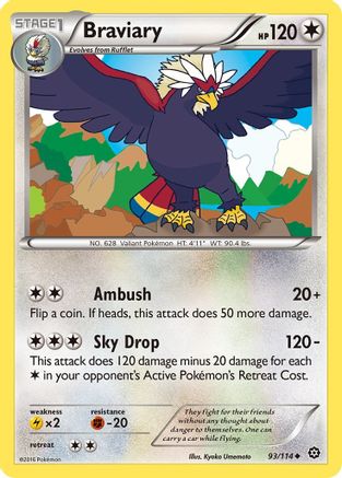 Braviary (93) Reverse Holofoil - Steam Siege