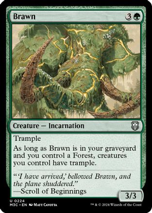 Brawn (224) Ripple Foil - Commander: Modern Horizons 3