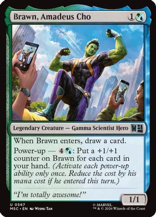 Brawn, Amadeus Cho (567) Foil - Marvel Super Heroes