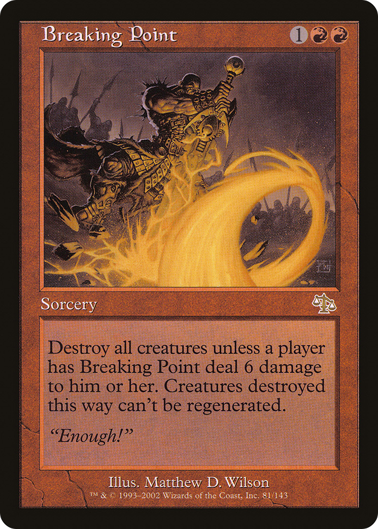 Breaking Point (081) Foil - Judgment