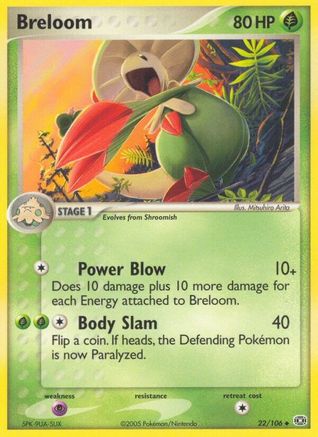 Breloom (22) Reverse Holofoil - Emerald