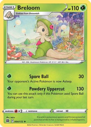 Breloom (4) Reverse Holofoil - Brilliant Stars
