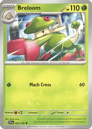 Breloom (4) Reverse Holofoil - Scarlet & Violet