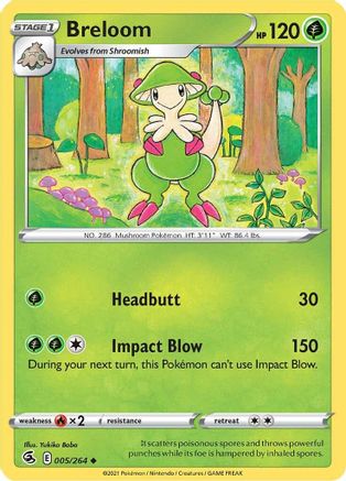 Breloom (5) Reverse Holofoil - Fusion Strike