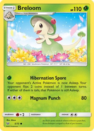 Breloom (5) Reverse Holofoil - Shining Legends