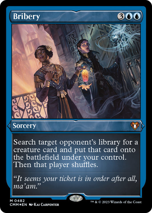 Bribery (482) Etched Foil - Commander Masters